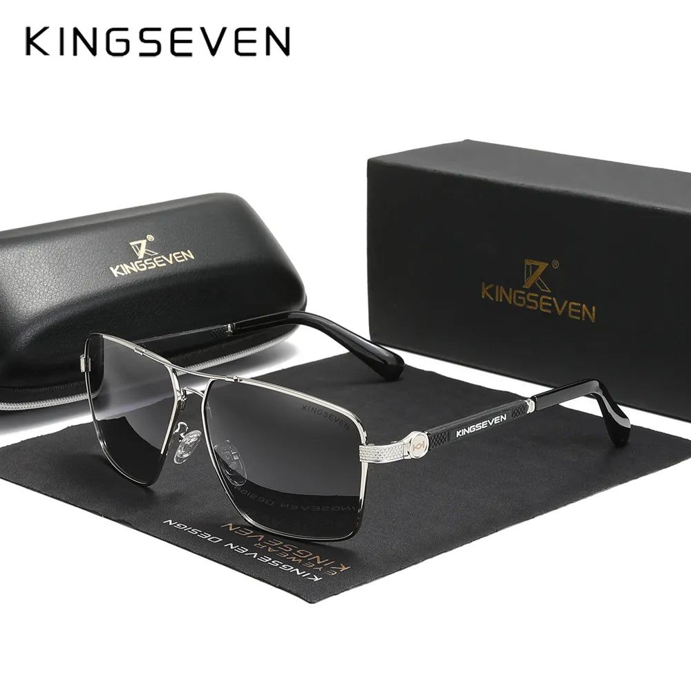 KINGSEVEN New Design Sunglasses Polarized Coating Lens Auto Reset Framework Driving Eyewear For Men/Women-WAYBIKER