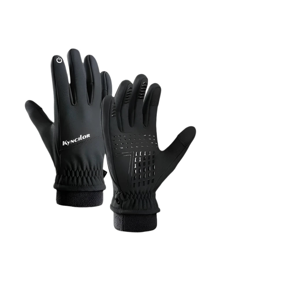 Motorcycle Gloves Full Finger Men's Gloves Thermal Warm Cycling Gloves Outdoor Bicycle Ski Gloves For Camping Hiking-WAYBIKER