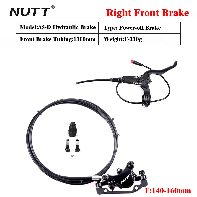 NUTT A5-D Electric Scooter Hydraulic Brake For Zero 10X Mini KUGOO G1  Booster ES3 Dualtron Ultra Speedway E-Scooter-WAYBIKER