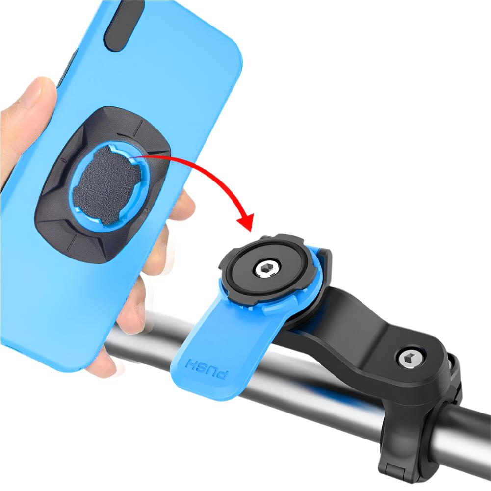 Bicycle Stem Motorcycle Phone Holder Handlebar Mount Universal Adaptors V2 VIBRATION DAMPENER 1 Ball Belt Clip Armband Self Lock-WAYBIKER