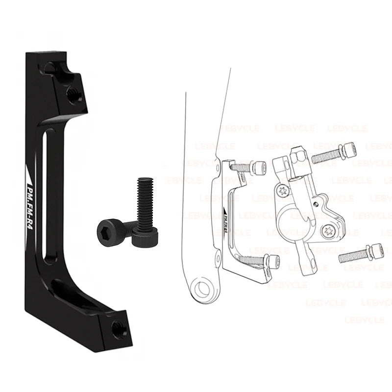 Lebycle Road bike Disc Brake Flat Mount Adapter Ultralight Bracket Disc Brake Adaptor For 140 160mm-WAYBIKER