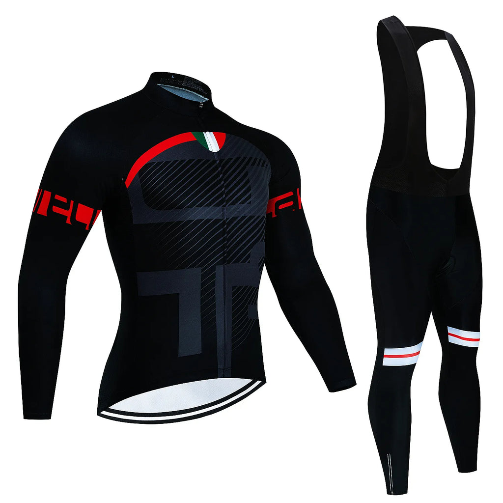 2024 Long Sleeve Cycling Sets Bicycle Clothing Breathable Mountain Cycling Clothes Suits Ropa Ciclismo Verano Triathlon-WAYBIKER