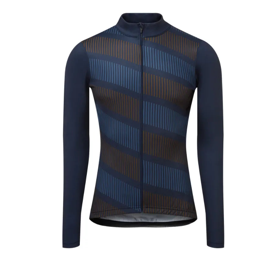 Men's Cycling Jersey Spring and Autumn Breathable Male Long Sleeves Bicycle Clothes Cycling Shirt Mountain-WAYBIKER