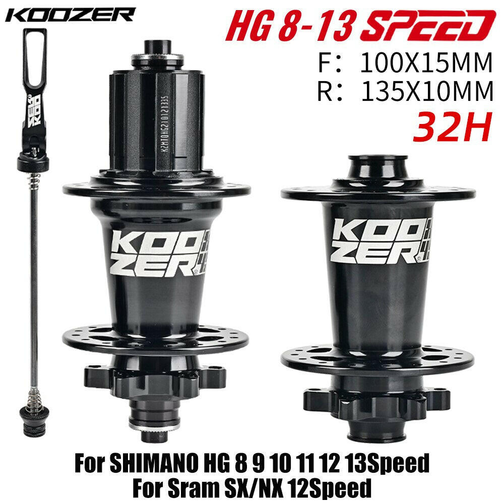 Bicycle Hubs KOOZER XM490 PRO 28/32/36 Holes Qr Thru TA Steel Shaft 4 Bearing 6 Pawl K7 HG XD MS 8 9 10 11 12 speed SX NX 12S-WAYBIKER