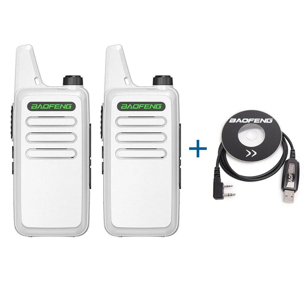 2PCS Mini Walkie Talkie Baofeng BF-T20 PortableTwo Way Radio Charging USB VOX For BF-C9 BF-888S KD-C1 for Station Hotel Hunting-WAYBIKER