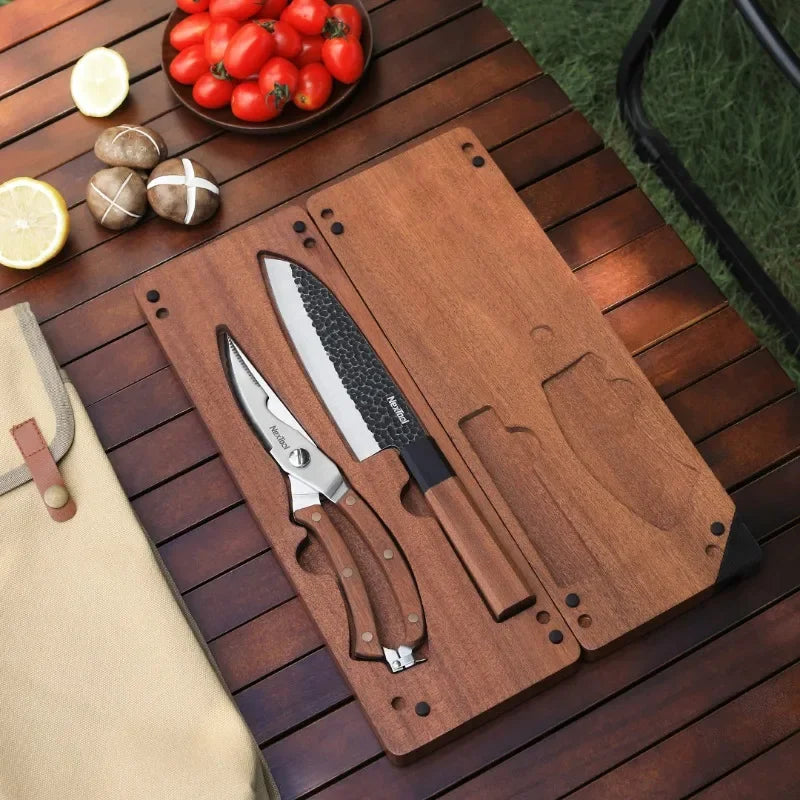 Xiaomi Nextool Campsite Cooking Set Outdoor Camping Portable Knife Scissors Vegetable Board Multi functional Tool Accessories