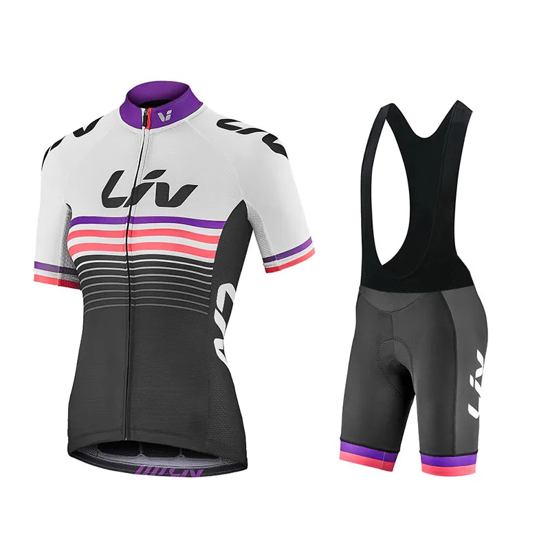 Liv Cycling Shorts Set 2023 New Women Cycling Jersey Bike Clothing Suit Liv Team Version Racing Suit Roupa Ciclismo Feminine-WAYBIKER