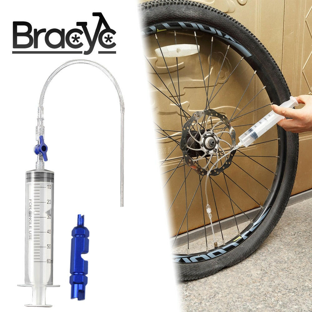 MTB Road Bicycle Tubeless Tire Liquid Injection Tool 60ml Tire Sealant Injector Oil Mineral Change Tool for Bike Repair Tools-WAYBIKER