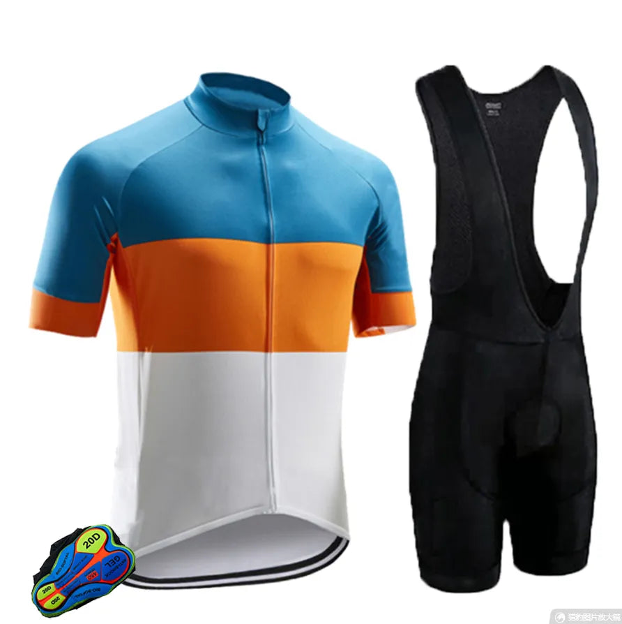 Custom Men's Mountain Bike Riding Clothes Breathable Bicycle Clothing Long-Sleeved Cycling Clothing Sets-WAYBIKER