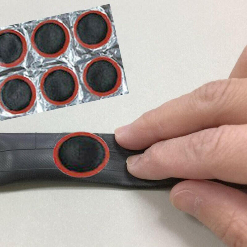 48pcs Rubber Puncture Patches Bicycle Tire Tyre Tube Repair Cycle Patch Kit No Glue Bicycle Inner Tube Puncture Repair Tools-WAYBIKER