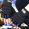 Wristband Lengthened Half Finger Gloves Wristband Training Fitness Sports Outdoor Riding Non-Slip Shockproof Men and Women Half