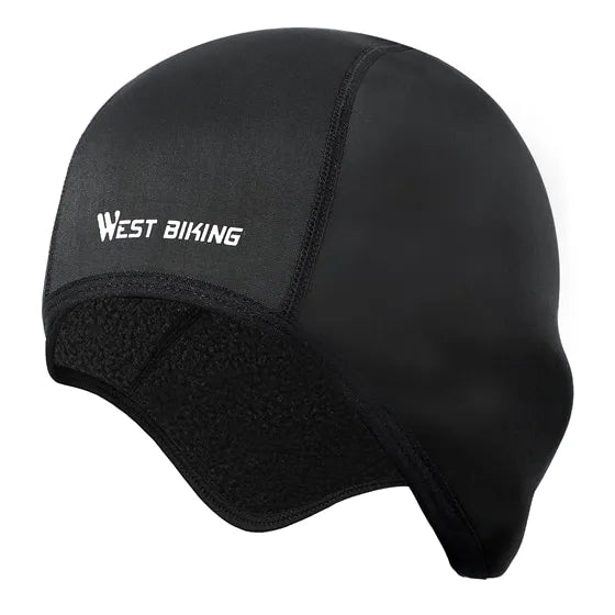 WEST BIKING Winter Cycling Cap Windproof Thermal Ski Helmet Liner Running Skiing Motorcycle Hat Men Women MTB Cycling Headwear-WAYBIKER