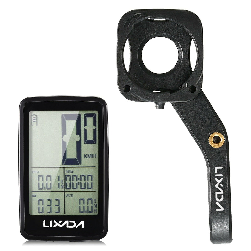 Lixada Bike Computer USB Rechargeable Wireless Bike Cycling Computer 11 Functions Bicycle Speedometer Odometer-WAYBIKER