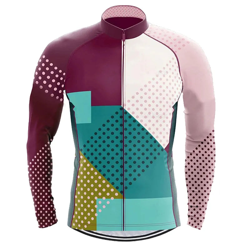 Long Sleeve Cycling Jerseys Breathable Mountain Bike Clothing Autumn Summer Bicycle Clothes Maillot Ropa Ciclismo-WAYBIKER