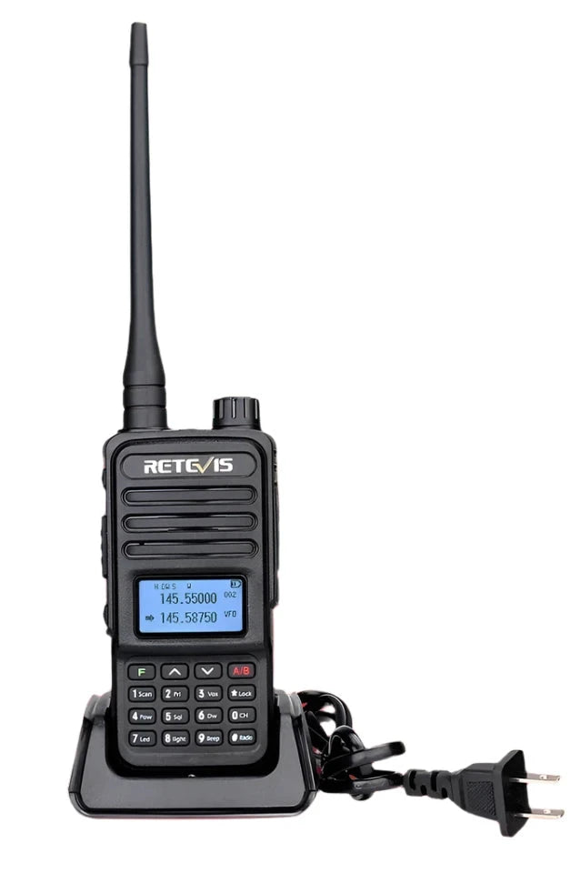 Retevis Walkie Talkie RT85 Ham Two Way Radio Station 5W Walkie Talkies VHF UHF Dual Band Amateur Radio HT For Hunting-WAYBIKER