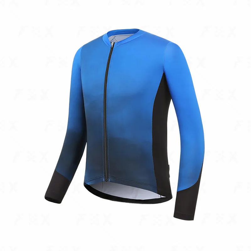 Autumn Cycling Set Men Long Sleeve Jersey Quick-Dry Clothing MTB Maillot Ropa Ciclismo Road Bike Sportswear-WAYBIKER