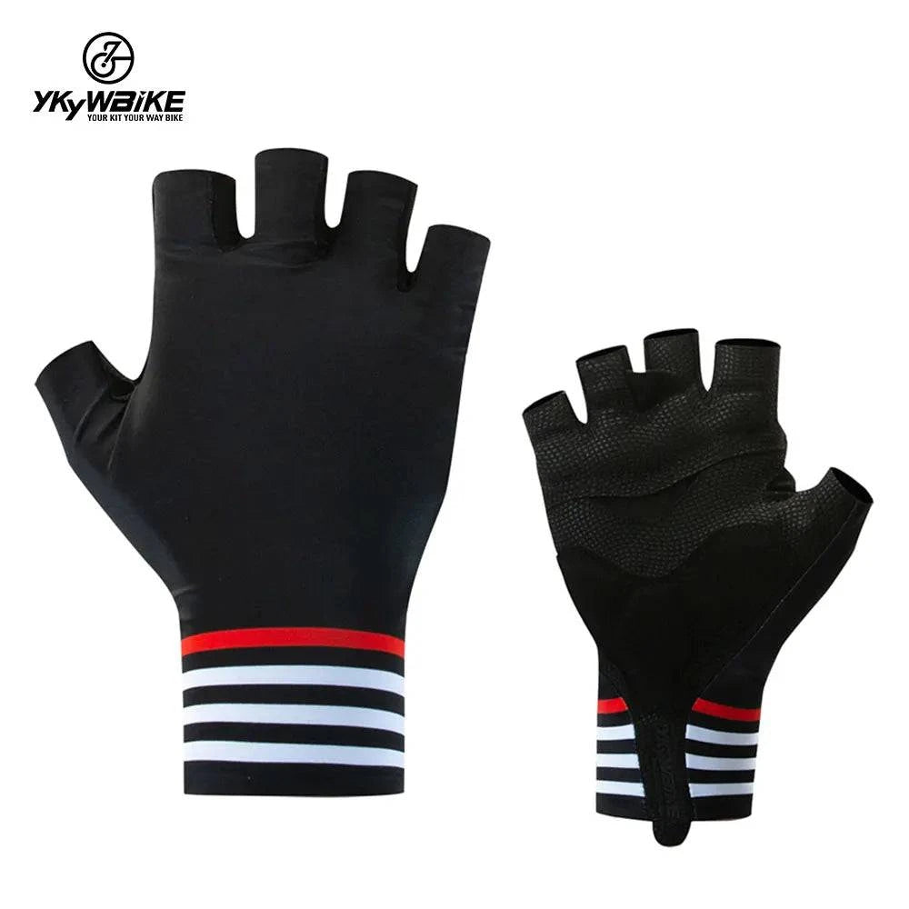 Ykywbike Cycling Men's Half Gloves Breathable Shockproof Cycling Gloves Fingerless Gloves Mtb Mountain Bicycle Gloves Sports