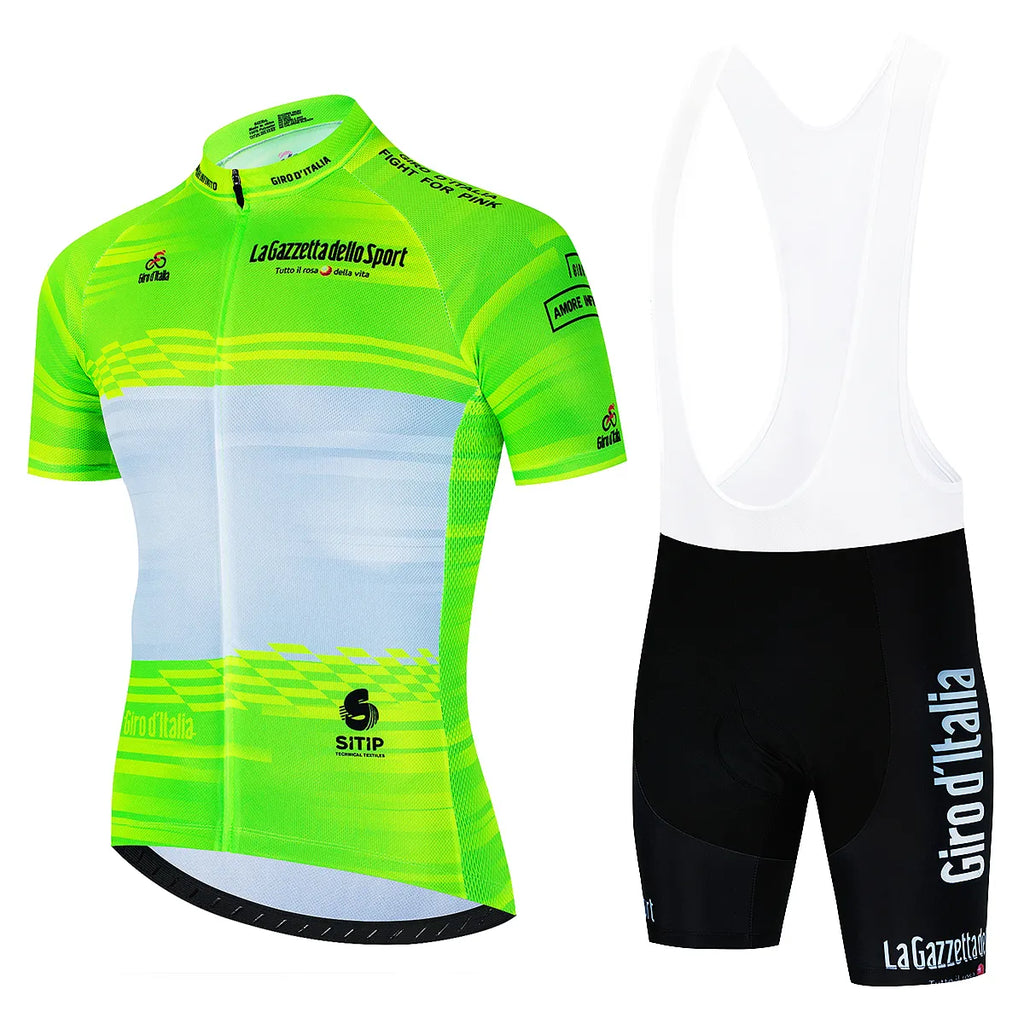 New Tour De Giro D'ITALIA Bicycle Clothes Cycling Jersey Set Summer Bike Short Sleeve Cycling Clothing Mtb Jersey Set Sport Wear-WAYBIKER