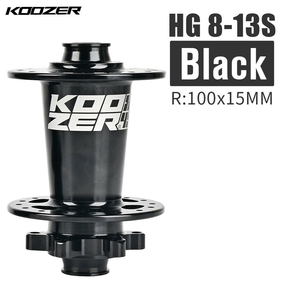 KOOZER XM490 Front Hub NBK 2 Bearing Cube Bushings 100x9MM 100x15MM 28/32/36 Holes Black Red-WAYBIKER