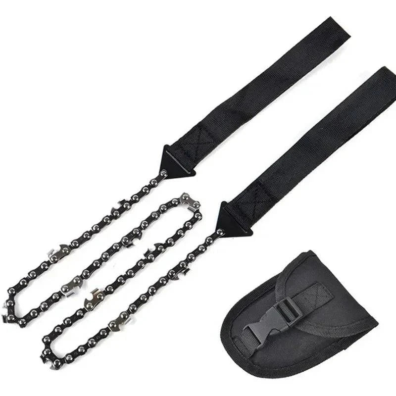 Portable Survival Chain Saw Chainsaws Emergency Camping Hiking Tool Pocket Hand Tool Pouch Outdoor Pocket Chain Saw-WAYBIKER