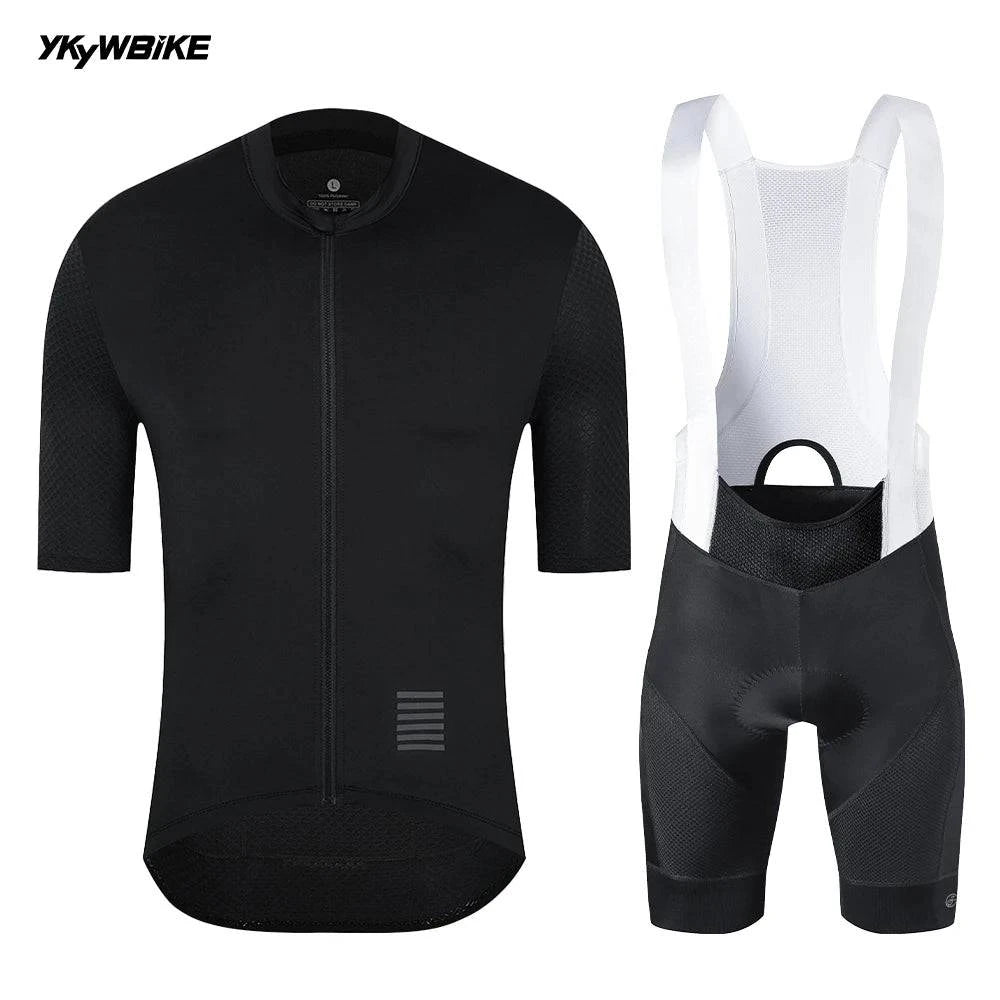 YKYWBIKE Men's Cycling Set Summer Cycling Jersey Kits Road Bike Clothes Bicycle Clothing Riding Maillot Cycling Clothing