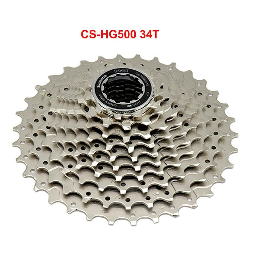 Shimano CS HG500 10 speed Road Bicycle Cassette Sprocket for 10s 10v road drivetrains 12-28T 11-25/32T/34T Freewheel-WAYBIKER