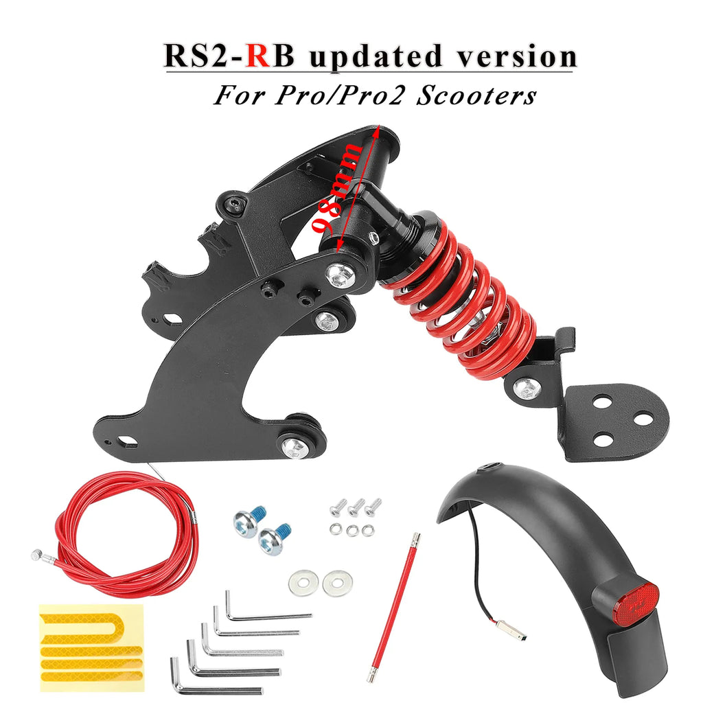 Rear Shock Absorber for Scooter Rear Spring Shock Absorber Replacement Accessories Compatible with Pro/Pro2 Electric Scooters-WAYBIKER