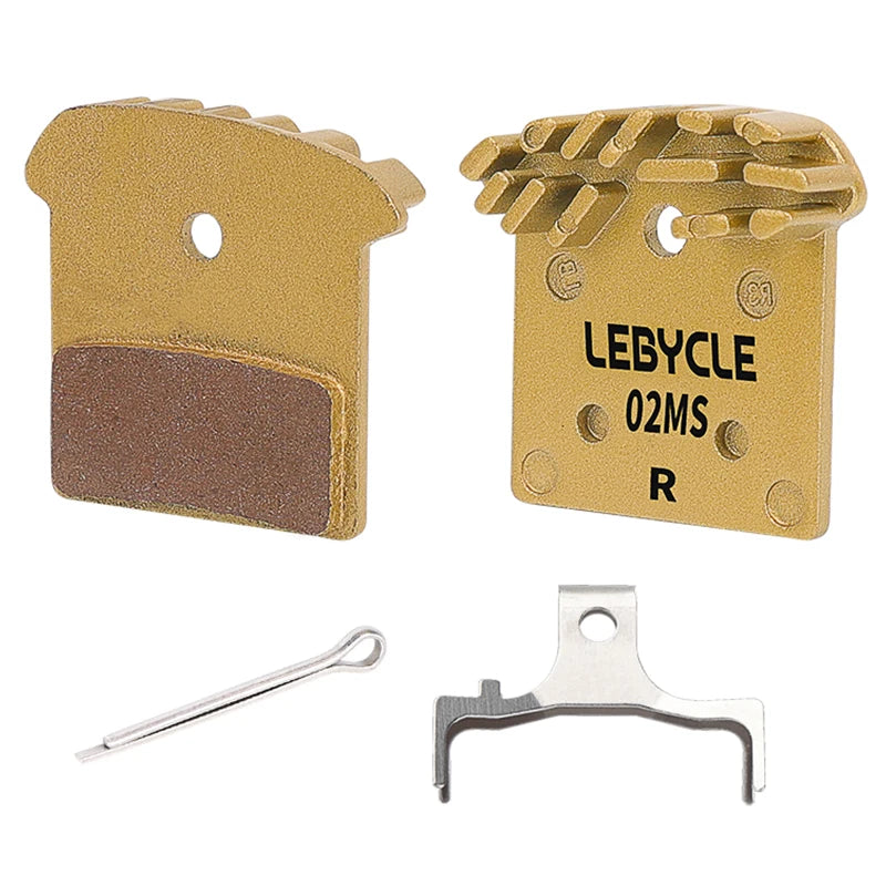 Lebycle cooling brake pads Semi-metal Full Metallic Resin Ice Cooling Tech Brake Pads For SAINT M810 M820 BR-RS405 BR-M9000