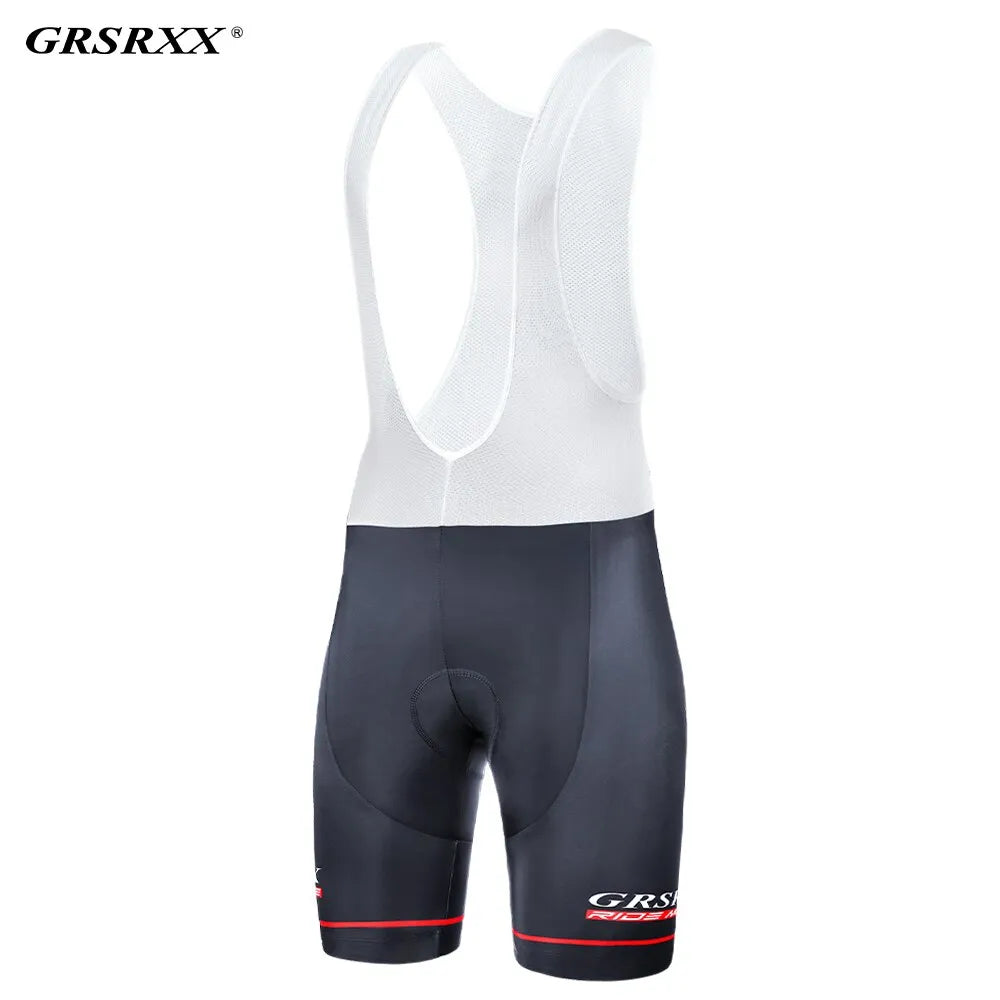 GRSRXX Cycling Shorts Men's Anti-slip Leg Grips Bike Shorts Shockproof 5D Pad Breathable Riding Bicycle Bib Short Ciclismo-WAYBIKER