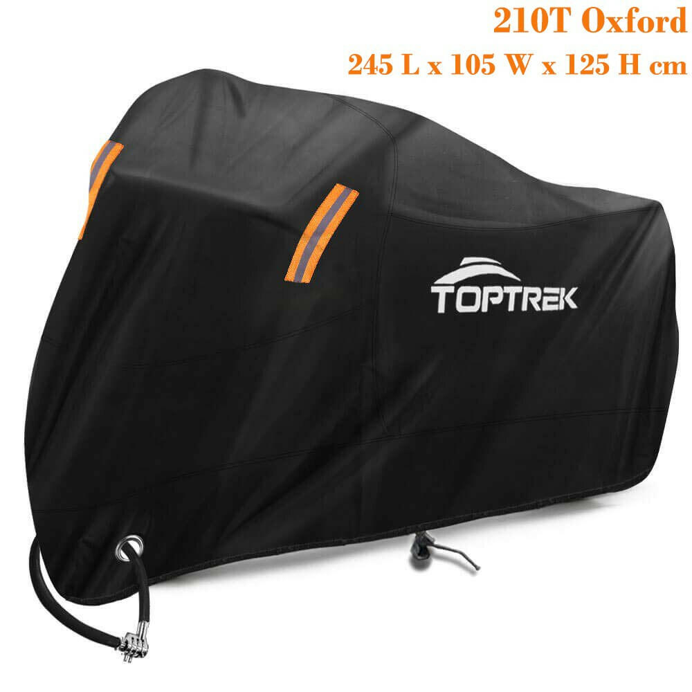 Toptrek Motorcycle Rain Cover Waterproof Dustproof UV-Resistant Snowproof All Season Wings Protective Cover For Motorcycle