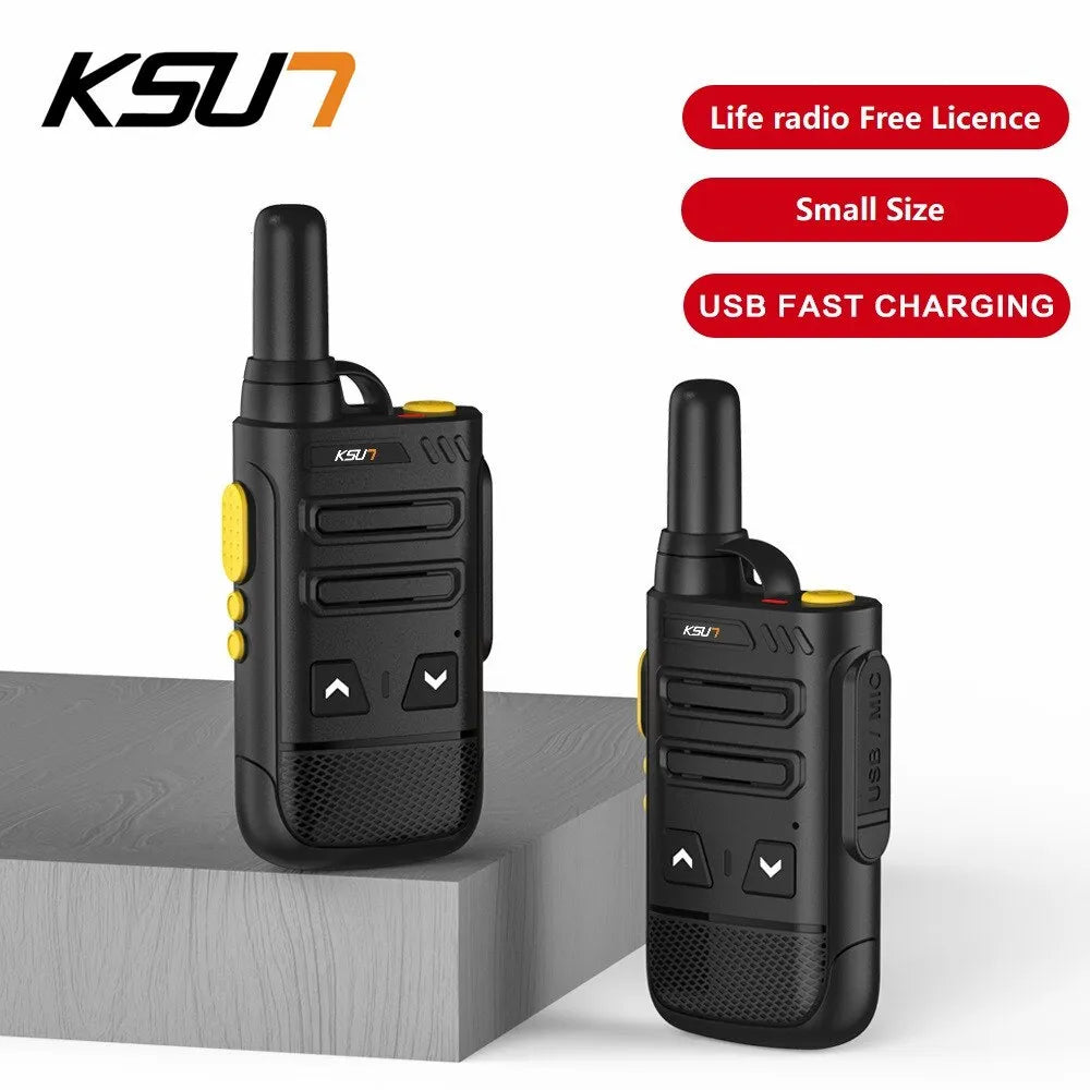 KSUT Rechargeable Walkie Talkie Small Size Transmitter Uhf Wireless Set 16 Channel Kids Mini Walkie Talkies Two Way Radio 2022SL-WAYBIKER