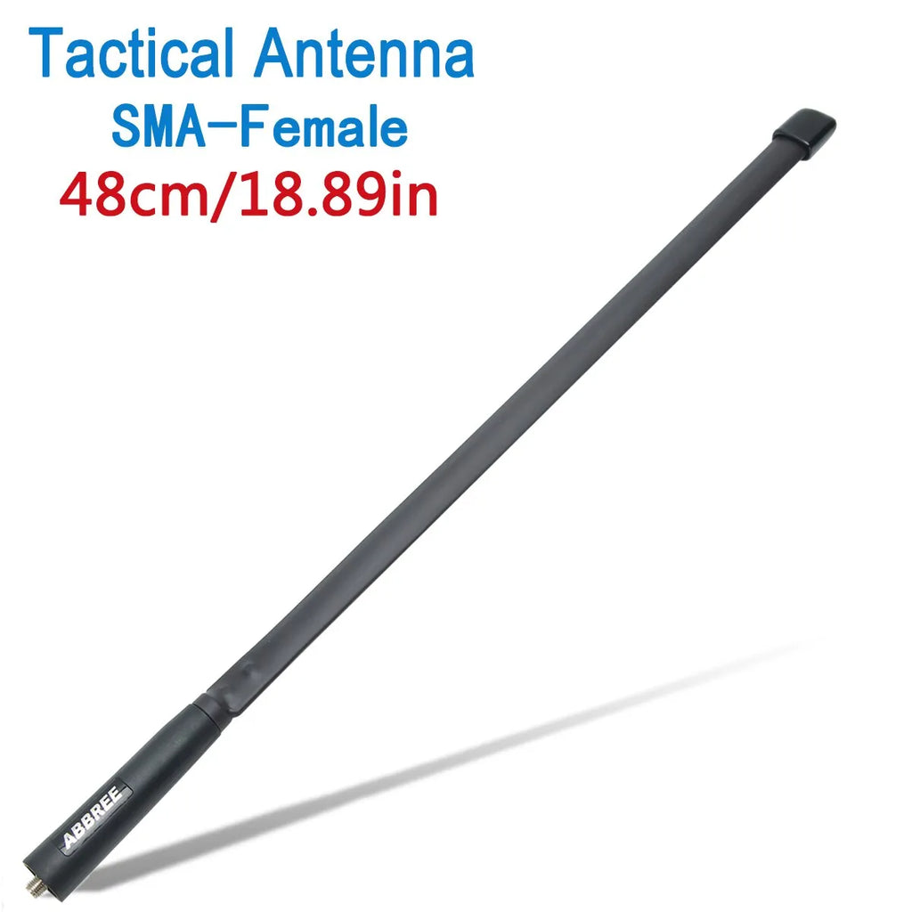 Abbree CS Tactical Antenna SMA Female Dual Band 144/430Mhz Foldable Walkie Talkie for Baofeng UV 5R 13 Pro 888S Quansheng UV K5-WAYBIKER