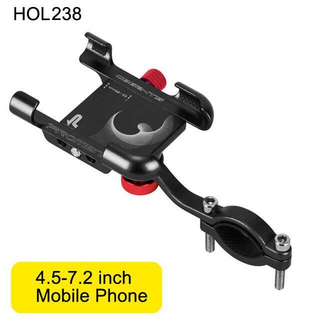 NEWBOLER MTB Phone Mount Stand Bicycle Holder 360° Rotatable Aluminum Adjustable Bike Phone Holder Non-slip Cycling Bracke-WAYBIKER