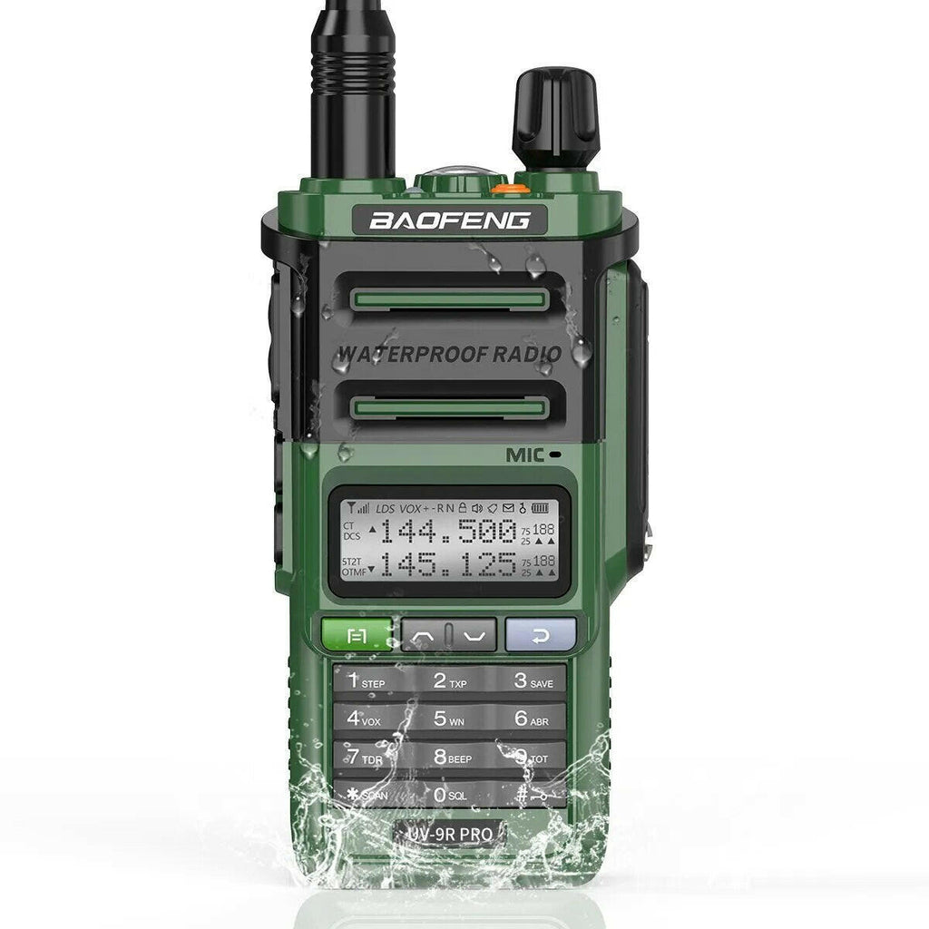 Baofeng UV 9R PRO V1 IP68 Waterproof Walkie Talkie High Power Dual Band UHF VHF Long Range CB Radio Upgrade UV 9R Plus-WAYBIKER