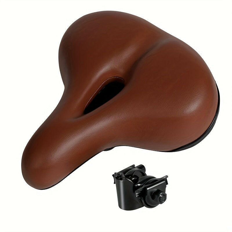 ZHIQIUComfortable Bike Saddles Extra Wide and Thick Bicycle Seat Integrated Molding Anti-Rain