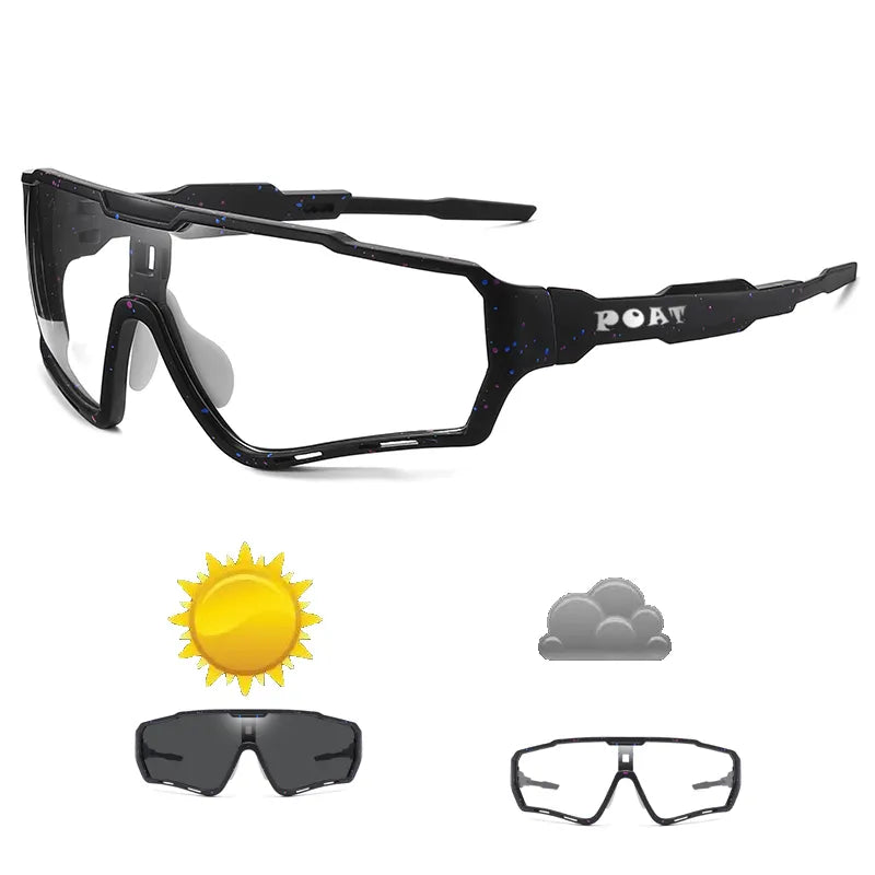 POAT Brand New Style Photochromic Sunglasses Sports Men Women MTB Bike Bicycle Eyewear Cycling Fishing Running Glasses-WAYBIKER