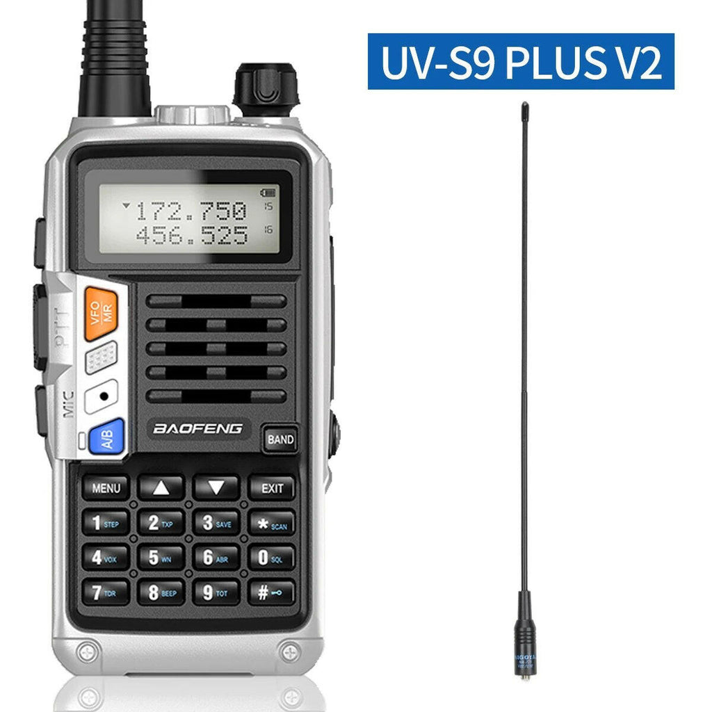 BAOFENG UV-S9 Plus V1 V2 Powerful Handheld UHF VHF Dual Band 16 KM Long Range Waterproof Walkie Talkie Ham UV-5R Two Way Radio-WAYBIKER