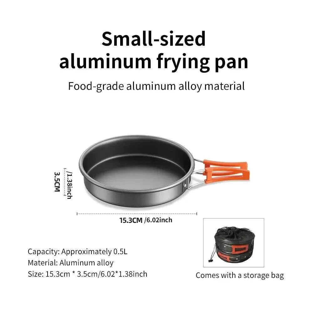 Outdoor Picnic Set Frying Pan Frying Pan In Frying Pan Frying Pan Single Frying Pan Portable Extra Light-WAYBIKER