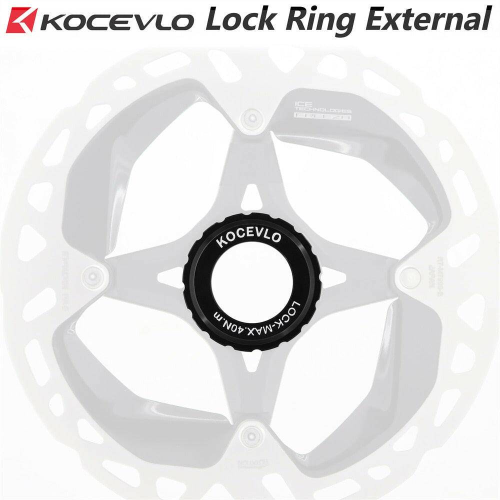 KOCEVLO Center Lock Disc Brake Hub Rotor Lockring  External For 9mm 12mm15mm Axle CenterLock Cover Ring-WAYBIKER