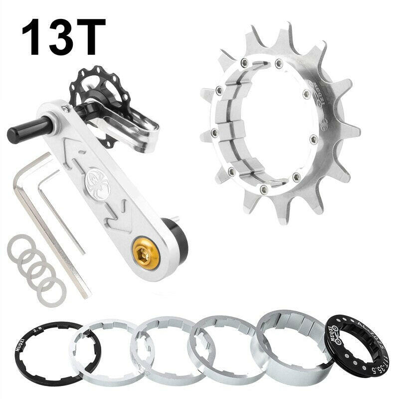 MUQZI Conversion Kit 12T 13T 14T 15T 16T 17T Single Speed Cassette Cog And Chain Tensioner For Road And MTB Bike-WAYBIKER