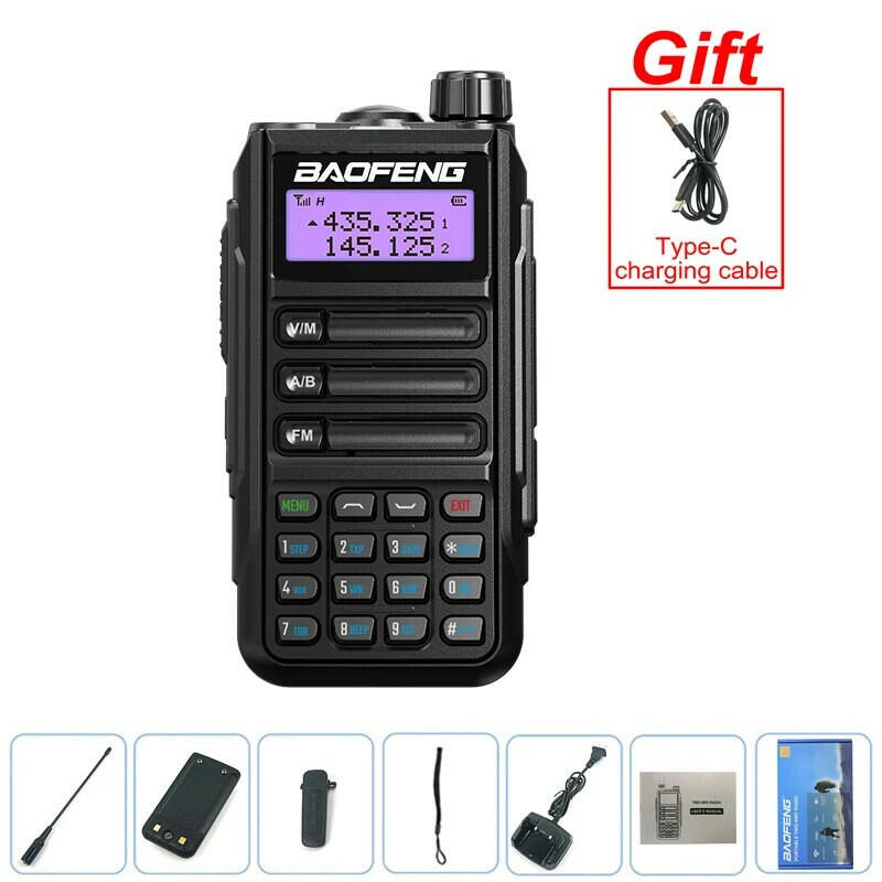 2022 BAOFENG Radio UV-16 PLUS Rainproof High Power Walkie Talkie VHF&UHF Long Range FM Portable Transceiver 2 Way Ham Radios New-WAYBIKER