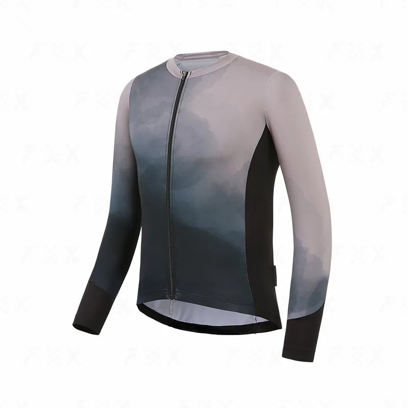 Autumn Cycling Set Men Long Sleeve Jersey Quick-Dry Clothing MTB Maillot Ropa Ciclismo Road Bike Sportswear-WAYBIKER