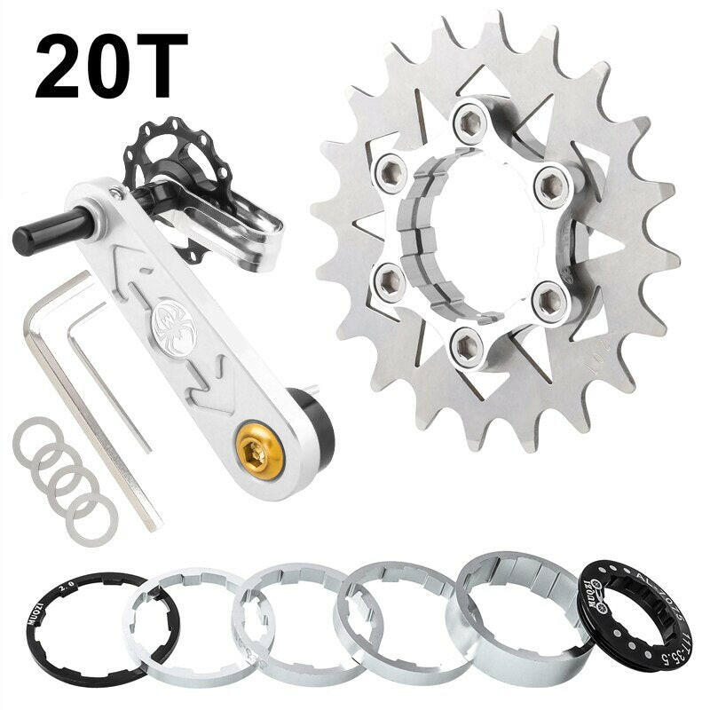 MUQZI Conversion Kit 18T 19T 20T 21T 22T Single Speed Cassette Cog And Chain Tensioner For Road And MTB Bike-WAYBIKER