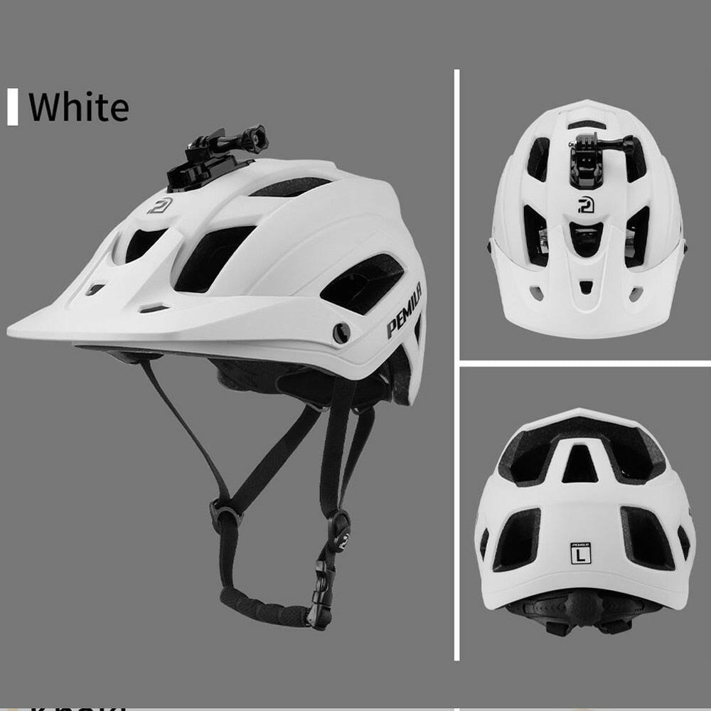 PEMILA Outdoor DH MTB Bicycle Helmet Integrally-molded Road Mountain Bike Helmet Ultralight Racing Riding Cycling Helmet-WAYBIKER