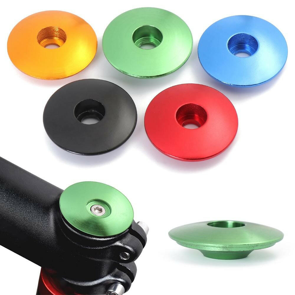 1PC Aluminum Alloy Bicycle Headset Caps Mushroom Top Cap Cover Mountain Bike Dustproof Headsets Stem Parts Tool Accessories-WAYBIKER