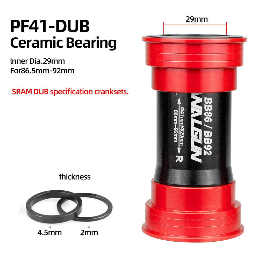 BB86 BB92 Bike Bottom Bracket Ceramic BB for MTB Road PF4124 PF4130 PF41DUB 41mm 24mm 30mm 29mm DUB Gxp 105 Bicycle Crank Parts-WAYBIKER