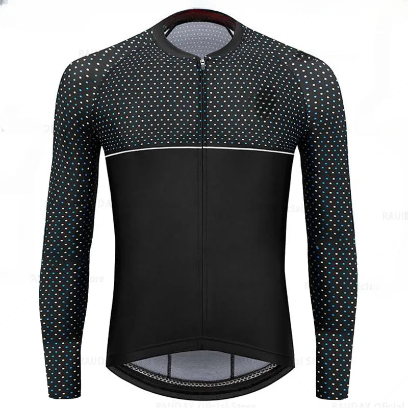 Men Summer Breathable Long Sleeve Cycling Jerseys MTB Bicycle Cycling Clothing Spring Autumn Maillot Ciclismo Mountain