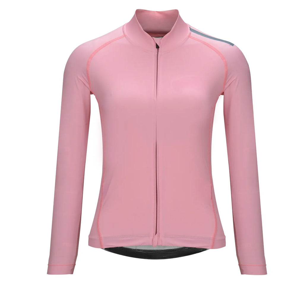 Women's Cycling Jersey Long Sleeve Spring And Autumn Bicycle Running Thin Jacket Roupa Ciclismo-WAYBIKER