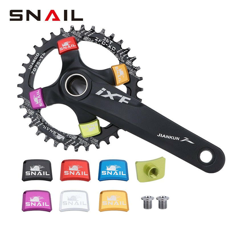 SNAIL Bicycle Chainwheel Screws Aluminum Alloy Single Chainring Bolts For IXF MTB Road Bike Crankset Cycling Accessories