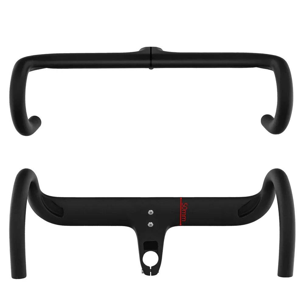 KOCEVLO Road Bike Full Carbon Integrated Bicycle Handlebar For Sunspeed Road bike With Spacers Cycling handlebar Parts-WAYBIKER